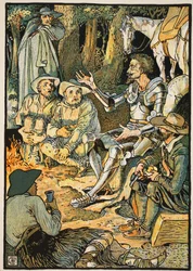 Don Quijote y los cabreros, ilustración de 